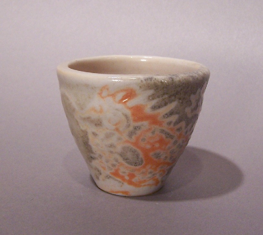 Pale Shino Dragon Cup, view 1