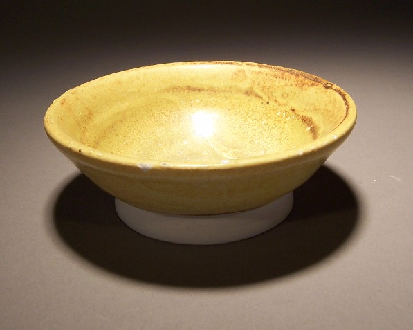 yellow porcelain bowl