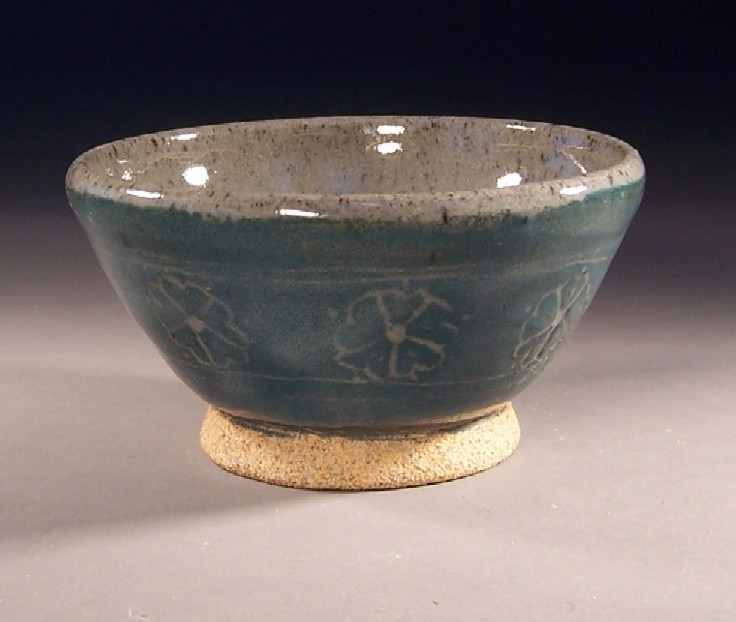 blue flower bowl