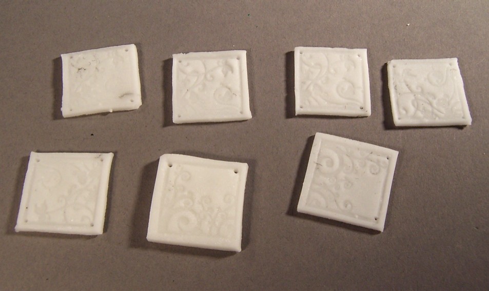 glass porcelain charms