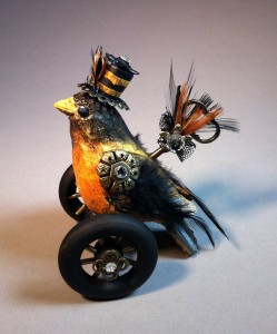 bird on wheels