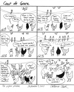 In which the chickens go on an involuntary diet.
