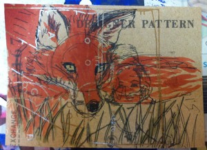 fox face postcard