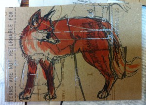 second fox postcard