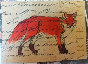 third fox postcard